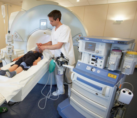 Наркозный аппарат для работы при МРТ Drager abius MRI